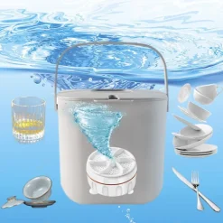 Tvättmaskiner-Mini Diskmaskin Portabel Bänkdiskmaskin Djuprengöring för Köket tvättmaskin 1 st