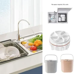 Tvättmaskiner-Mini Diskmaskin Portabel Bänkdiskmaskin Djuprengöring för Köket washing machine 1pcs
