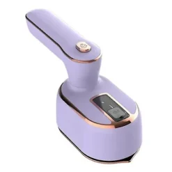 Strykjärn-Mini Handhållen Ångstrykjärn med Roterbart Handtag Torr Våt Användning Lättviktig Bärbar Klädångare Strykmaskin EU Plug