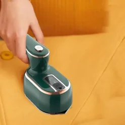 Strykjärn-Mini Handhållen Ångstrykjärn med Roterbart Handtag Torr Våt Användning Lättviktig Bärbar Klädångare Strykmaskin EU Plug