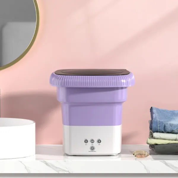 Tvättmaskiner-Mini hopfällbar tvättmaskin för tvätt av underkläder, strumpor och babykläder