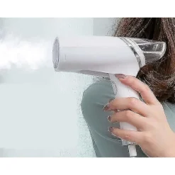 Ångtvättar-Mini Klädstrykjärn, Portabelt Resestrykjärn Ställ Torr Våt Strykning, Ångstrykjärn Handhållet Strykjärn Vit