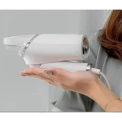 Ångtvättar-Mini Klädstrykjärn, Portabelt Resestrykjärn Ställ Torr Våt Strykning, Ångstrykjärn Handhållet Strykjärn Vit