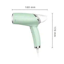 Ångtvättar-Mini Klädstrykjärn, Portabelt Resestrykjärn Ställ Torr Våt Strykning, Ångstrykjärn Handhållet Strykjärn Vit