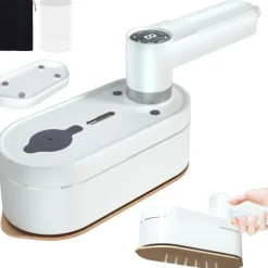 Holocky Strykjärn-Mini Ångstrykjärn, Bärbar Ångstrykjärn med 8 Förinställda Ång- och Temperaturinställningar EU