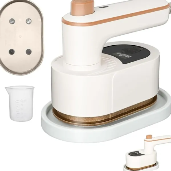 Ångtvättar-Mini Ångstrykjärn för Resor Handhållen Bärbar Ångare för Kläder Ångmaskin 180° Rotera Handtag Mini