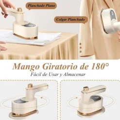 Ångtvättar-Mini Ångstrykjärn för Resor Handhållen Bärbar Ångare för Kläder Ångmaskin 180° Rotera Handtag Mini