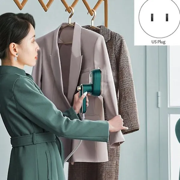Ångtvättar-Mini ångstrykjärn Handhållen våt och torr dubbel varm ånggenerator Bärbar Garment Steamer Home Trave