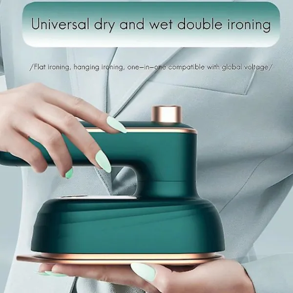 Ångtvättar-Mini ångstrykjärn Handhållen våt och torr dubbel varm ånggenerator Bärbar Garment Steamer Home Trave