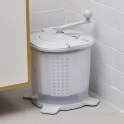 Tvättmaskiner-Mini portabel manuell tvättmaskin hem studentrum grå underkläder tvättmaskin trosor tvättmaskin kompakt storlek lämplig för små hushåll