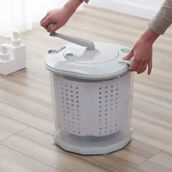 Tvättmaskiner-Mini portabel manuell tvättmaskin hem studentrum grå underkläder tvättmaskin trosor tvättmaskin kompakt storlek lämplig för små hushåll