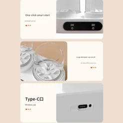 unbranded Tvättmaskiner-Mini Portabel Tvättmaskin med Dubbla Kar för Underkläder Strumpor Hinktvätt