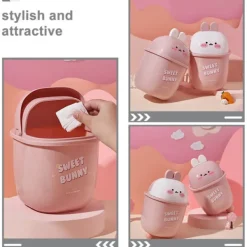 Soptunnor-Mini Soptunna Mini Papperskorg Skräpkorg Bedårande Soptunna Läpp-Typ Skräpkorg Soptunna