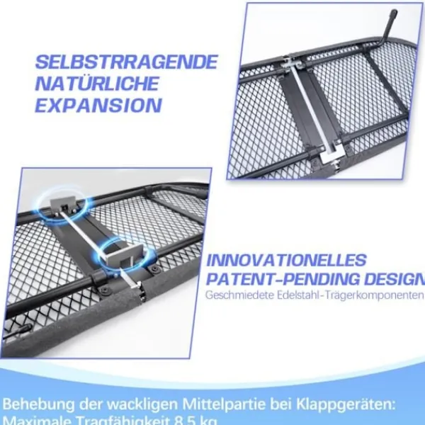 VRIETINA Strykjärn-Mini Strykbord, Fällbart Kompakt Strykbord, med Strykjärnsstöd och Hängkrok, 83 x 31 cm,