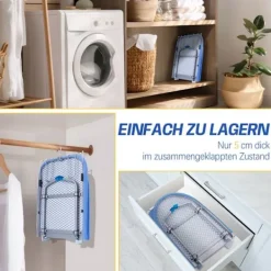 VRIETINA Strykjärn-Mini Strykbord, Fällbart Kompakt Strykbord, med Strykjärnsstöd och Hängkrok, 83 x 31 cm,