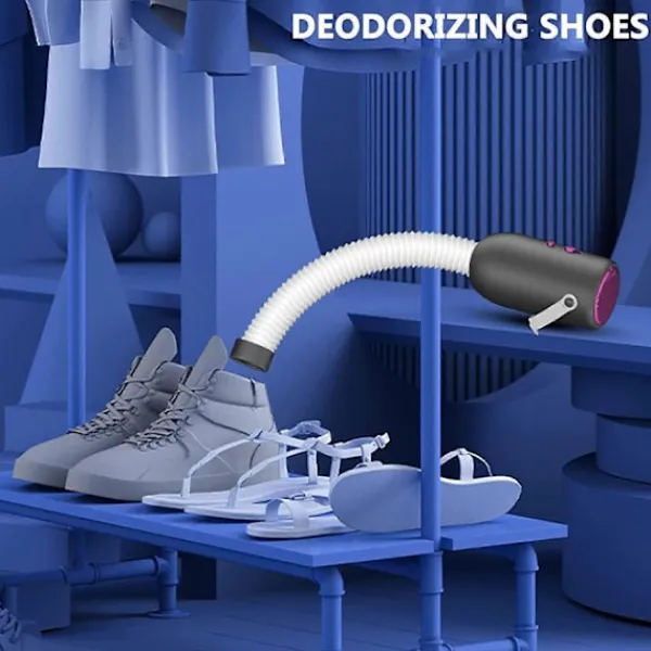 NICEGOU Torktumlare-Mini torkskåp, portabelt multifunktionellt torkskåp, intelligent termostat med två hastigheter för familjelägenhetssal (grå)