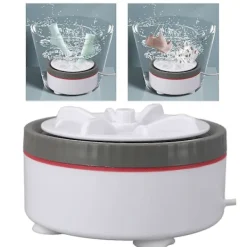 Tvättmaskiner-Mini Turbo Tvättmaskin Tidsinställd Justerbar Multifunktion USB-driven Bärbar Mini Turbo Tvättmaskin för Små Kläder Frukt Diskning