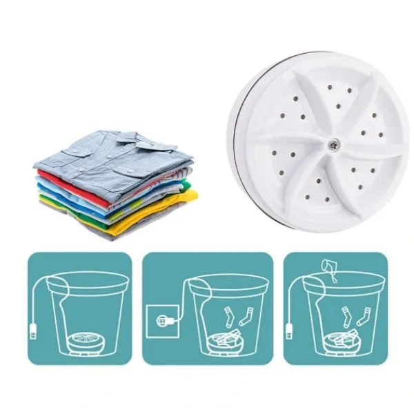 Tvättmaskiner-Mini Tvättmaskin – Portabel och USB-driven