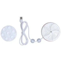 Tvättmaskiner-Mini USB Bärbar Tvättmaskin 30 Minuters Tvättcykel Vattenbesparande Auto Avstängning för Resor Hemanvändning