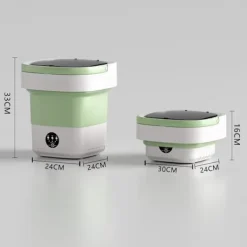 Tvättmaskiner-Mini Vikbar Portabel Tvättmaskin 12L – Kompakt Portabel Maskin för Resor, Små Lägenheter och Studentrum