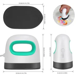 ECLshop Strykjärn-Mini Värmepressmaskin, DIY Värmeöverföringsmaskin Små HTV Vinylfästen 3 Värmenivåer