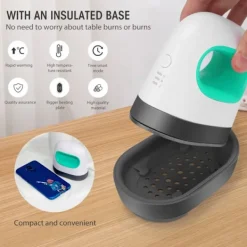 ECLshop Strykjärn-Mini Värmepressmaskin, DIY Värmeöverföringsmaskin Små HTV Vinylfästen 3 Värmenivåer