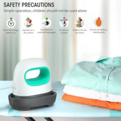 ECLshop Strykjärn-Mini Värmepressmaskin, DIY Värmeöverföringsmaskin Små HTV Vinylfästen 3 Värmenivåer