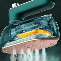 Ångtvättar-Minijärn, bärbart resejärn, våt- och torrstrykning, handhållen ångstrykjärn, handhållen strykmaskin