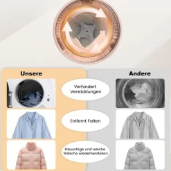 Northix Torktumlare-Minitorktumlare 2.5KG med 5 program upp till 69℃ avluftstork 800W