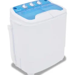 vidaXL Tvättmaskiner-Minitvättmaskin med dubbla trummor 5,6 kg