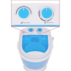 vidaXL Tvättmaskiner-Minitvättmaskin med enkel trumma 2,6 kg