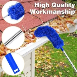 Generic Fönsterrengöring-MIOLOE Rengöringsverktyg för hängrännor - 250CM Borste - Vikbar - För rengöring av löv/fönster