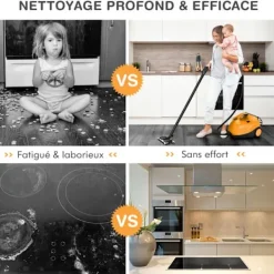 COSTWAY Ångtvättar-Mångsidig Dampförare 2000W , Bedbuggar - 1,5L Behållare, 19 Tillbehör, 4,0 Bar - LED Indikator - 108℃ - Kvalster Orange