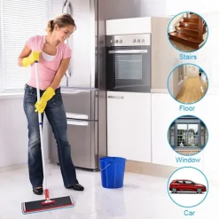 unbranded Svampar & Dukar-Mop Pads, 6 stycken Mikrofiber Rengöringsdynor Blå