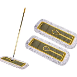 NeunWolken Städmoppar-Moppöverdrag bomull, 2 st bomullsmopp moppöverdrag golvmopp 40cm