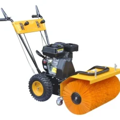 vidaXL Städmaskiner-Multifunktionell bensindriven snöplog/sopmaskin 6,5HK