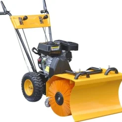 vidaXL Städmaskiner-Multifunktionell bensindriven snöplog/sopmaskin 6,5HK