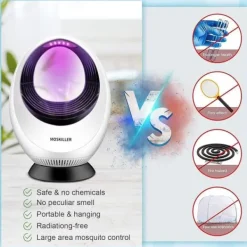 Skadedjur & Insekter-Multifunktionell elektrisk myggdödare, bärbar myggfångare för utomhusbruk