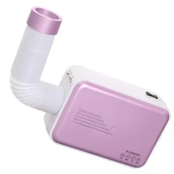 Torktumlare-Multifunktionell 600W klädtork hushåll liten bärbar elektrisk skotork klädtork lila EU rund stickpropp