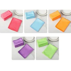 DAO Svampar & Dukar-Multifunktionella rengöringsdukar med fiskfjällsmönster, mikrofiberdukar med tråd för polering av glas och torkning av disk [DB] 30 X 40cm