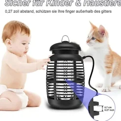 Skadedjur & Insekter-Myggdödande lampa & mygglockmedel 15w Uv,4200v elektrisk, effektiv räckvidd 80m