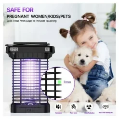 Xuigort Skadedjur & Insekter-Myggdödande lampa för utomhus- och inomhusbruk, solcellsbaserad UV-myggdödande lampa, elektrisk lampa för insektsfångst