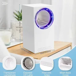 Skadedjur & Insekter-Myggdödarlampa, USB Elektrisk Insektsfälla med UV-lampa, 180Light Myggdödare Zapper för Kök Barnrum Inomhus och Utomhus (LGL)