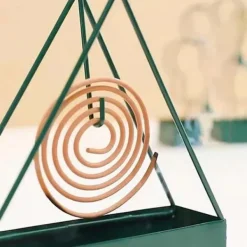 LBSS Skadedjur & Insekter-Myggspiralhållare med trianglar Form Brandsäker Myggavstötande spolar Bricka Inflyttningspresent