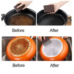 AIZHENCHEN Rengöringsmedel-Nano Magic Diamantkorn Rengöringssvamp Rostborttagare för Grytor och Pannor Kol Bor Nano Svamp 10-pack