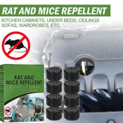 Skadedjur & Insekter-Naturligt avskräckande medel för råttor och möss, säkra gnagareavvisare med stark lukt för bilmotor, skåp, garage, musavvisande medel för inomhus- och utomhusbruk | Fyndiq