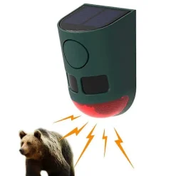 Skadedjur & Insekter-N911B Soldriven Ultraljud Djuravvisare för Utomhus Infraröd Rörelsesensor Ljud Ljus Alarm Fågel Skadedjursavskräckare