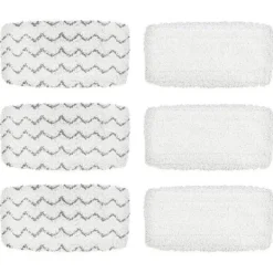 Generic Städmoppar-Ångmoppdynor för Bissell PowerFresh Vac & Steam 2747A, 1132154316321652 Symphony Dammsugare och Ångmopp-serien, 6-pack