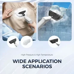 Dammsugare & Tillbehör-Ångrengörare, Uppgraderad 2500W Handhållen Ångrengörare, Högtryckstång för Rengöring, Bärbar Ångrengörare för{KDO}