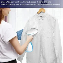 DMstore Strykjärn-Ångstrykare för kläder 1500w Handhållen klädångare, Bärbar resekläder tygångare med 280ml tank EU-kontaktBY